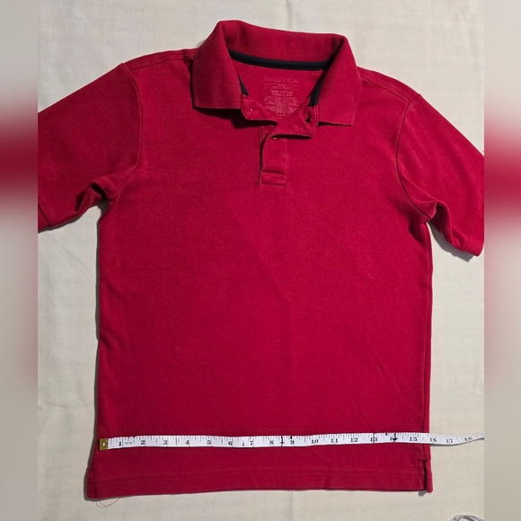 Nautica Classic Red Kids Polo Shirt - Picture 5 of 7